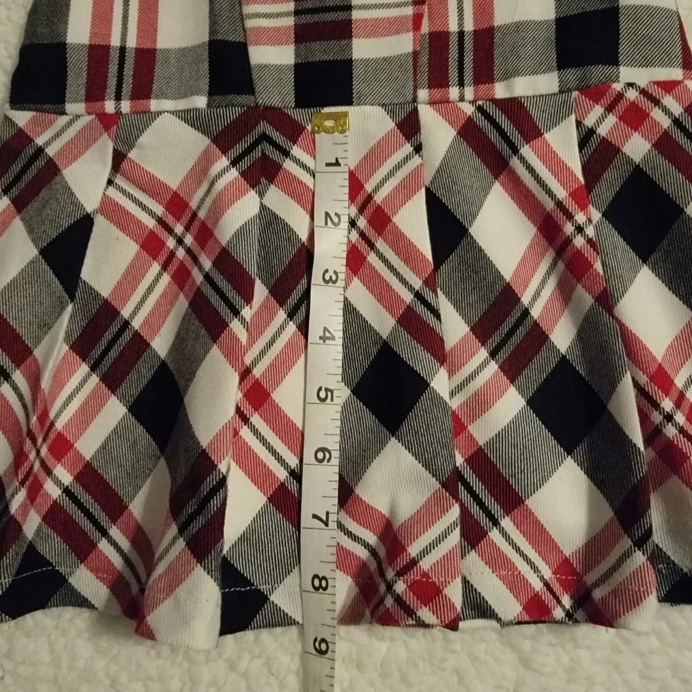 Red, Black, and White Checkered Dress